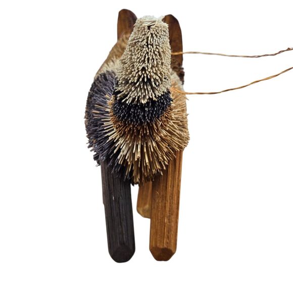 Lot of 3 Bristle Bottle Brush Woodland Animal Ornaments Squirrel Raccoon Fox - Picture 15 of 16